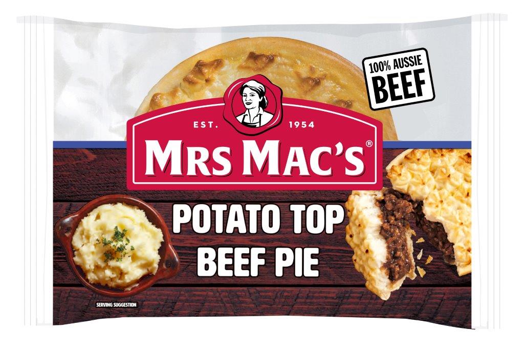 MRS MACS POTATO TOP BEEF 12X190G