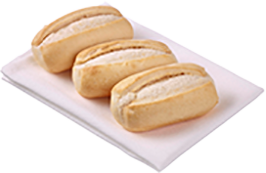 S/B DINNER ROLL WHITE P/BAKE 160X35G