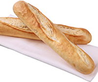 S/B HALF BAGUETTES  WHT  par baked 52X130G