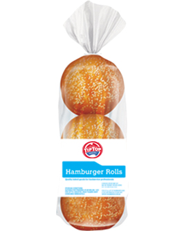 TIP TOP HAMBURGER BUN 5" (87G) 6X12PKT