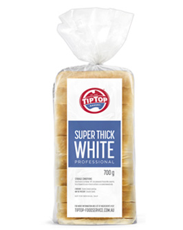 TIP TOP SUPER THICK WHITE BREAD 6X700G