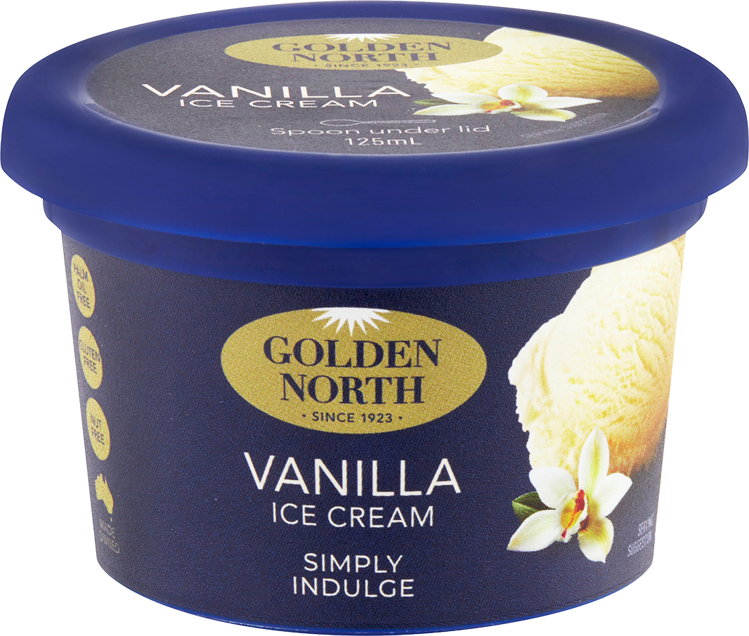 GOLDEN NORTH VANILLA CUPS 24X125ML