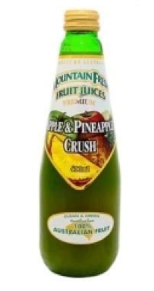 MOUNT FRESH APPLE & PINEAPPLE CRUSH 12X400ML