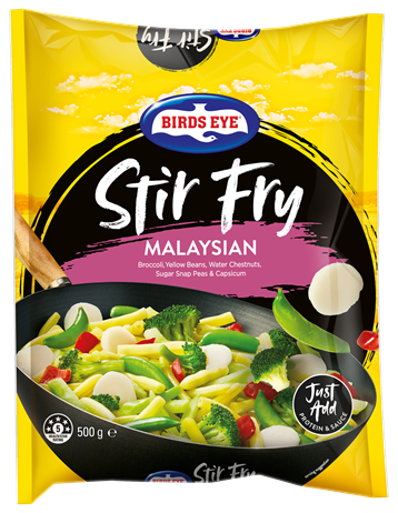 BIRDS EYE STIR FRY VEG MALAYSIAN 12X500G