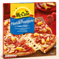 McCAIN PIZZA SINGLE HAM/PINE.   1X32