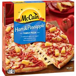 McCAIN FAMILY PIZZA HAM & PINEAPPLE 8X500G