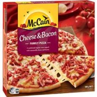 McCAIN FAMILY PIZZA CHEESE & BACON 8X500G