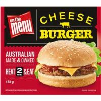 ON THE MENU RETAIL CHSE BURGER 12X161G
