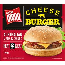 ON THE MENU RETAIL CHSE BURGER 12X161G