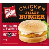 ON THE MENU RETAIL CHIC.BURGER 12X165G