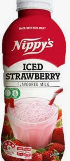 NIPPYS ICED STRAWBERRY BOTTLE 12X500ML