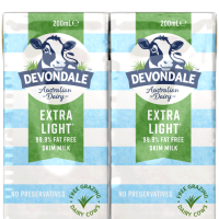 DEVONDALE SKIM L/L MILK 24X200ML