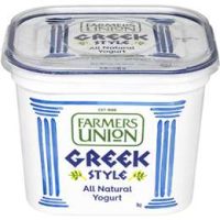 F.U. NATURAL GREEK YOGHURT 6X1KG