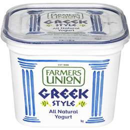 F.U. NATURAL GREEK YOGHURT 6X1KG