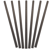 BIOPAK PAPER STRAW BLACK COCKTAIL 10SLV X 250PC