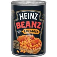 HEINZ BAKED BEANS & SAUSAGE 12X420G