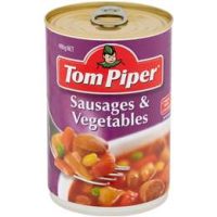 TOM PIPER VEG+SAUSAGES 12X400G