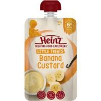 HNZ CUSTARD BANANA SATCHET 6mths+ 6X120G