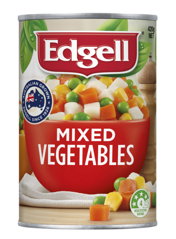 EDGELL MIXED VEGETABLE 10X420G
