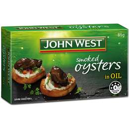 J/WEST SMOKED OYSTERS 20X85G