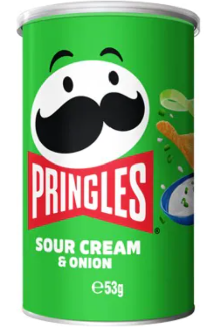 PRINGLES S/CREAM+ ONION 12X53G