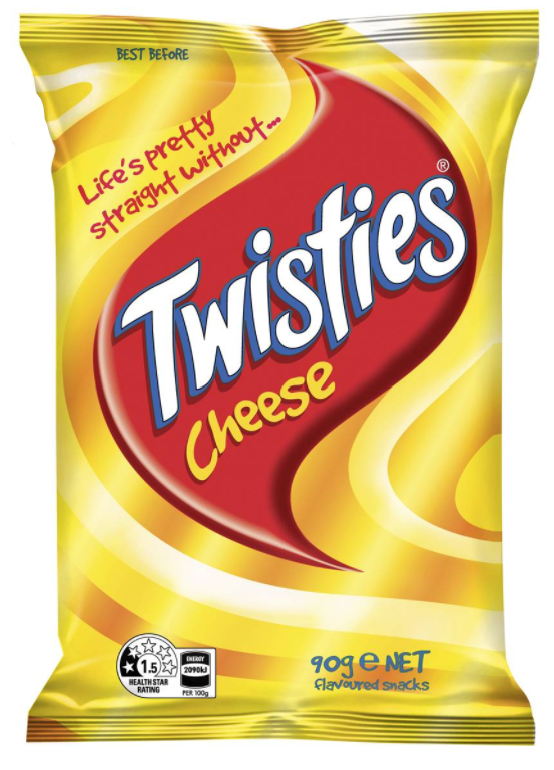 TWISTIES CHEESE 23X90G