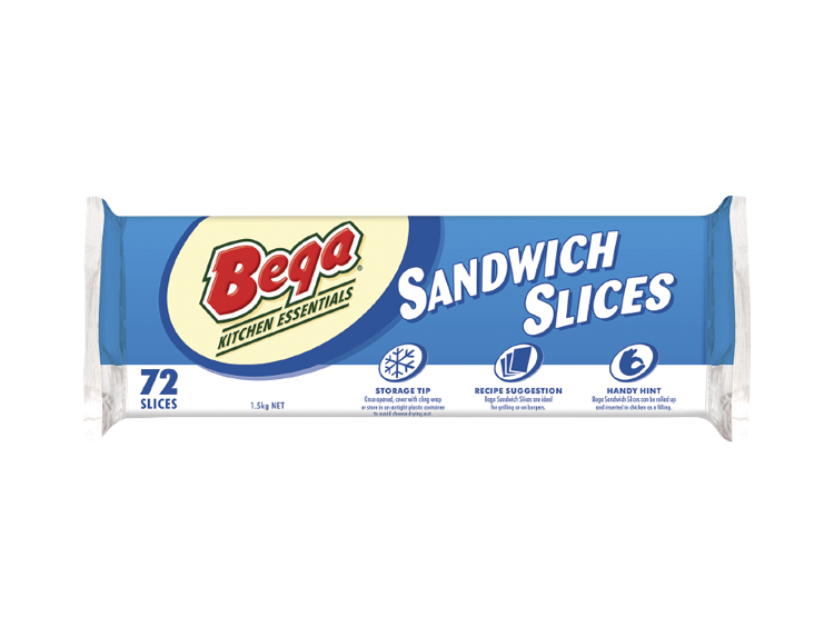 BEGA SANDWICH SLICED CHEESE 8X1.5KG