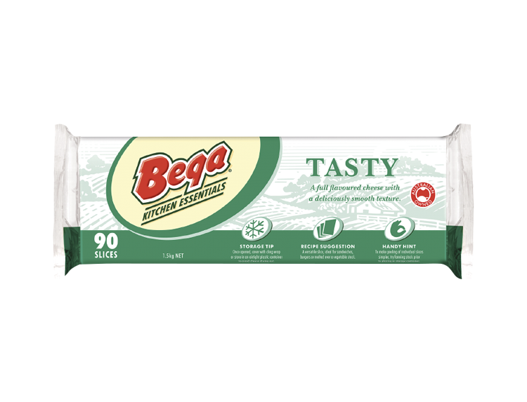 BEGA NSC TASTY SLICE CHEESE 8X1.5KG
