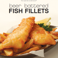 P/W CRISPY BEER BATTERED FISH FILLET 30X180G(5.4KG)