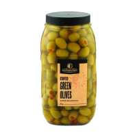 S/H STUFF GREEN OLIVES 6X2KG PLASTIC