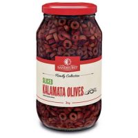 S/H SLICED KALAMATA OLIVES 6X2KG - PET