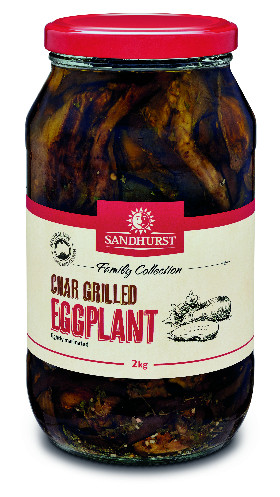 S/H CHAR GRILL EGGPLANT 6X1.7KG - GLASS
