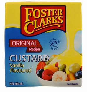 FOSTER CLARK'S UHT LIQUID VANILLA CUSTARD 12X1LT