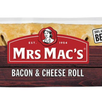 MRS MACS BACON & CHEESE SAUSAGE ROLL 15X140G
