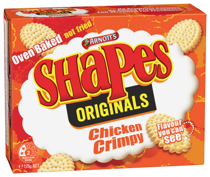 ARN SHAPES CHICKEN CRIMPY 24X175G