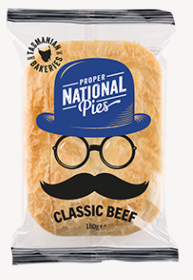 TASMANIAN BAKERIES CLASSIC BEEF 16X180G