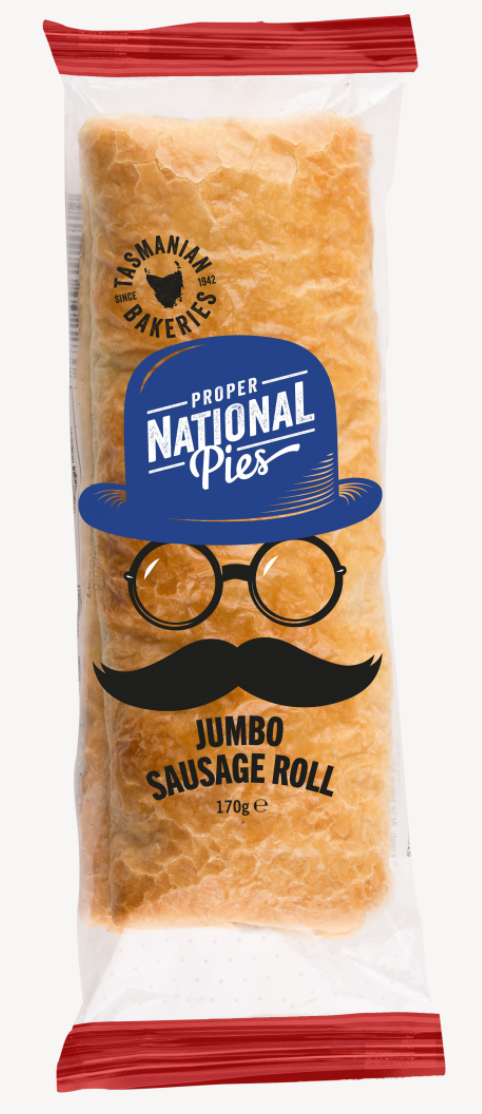 TASMANIAN BAKERIES JUMBO SAUSAGE ROLL 20X170G