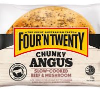 4+20 CHUNKY ANGUS BEEF PIE 12X175G
