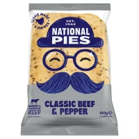 TASMANIAN BAKERIES CLASSIC BEEF & PEPPER 16X180G