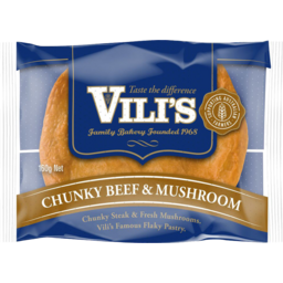 VILI'S CHUNKY BEEF & MUSHROOM 12X160G