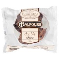 BALFOURS MUFFINS DOUBLE CHOC 15X150G