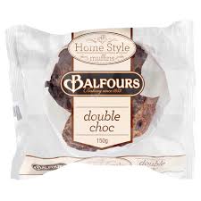 BALFOURS MUFFINS DOUBLE CHOC 15X150G