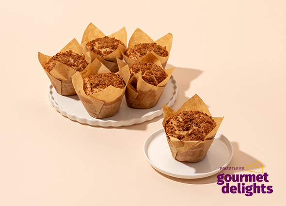 PRIEST.CINNAMON DOUGHNUT MUFFIN (GF) (V) 4 INNERX 6PC
