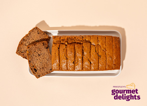 PRIEST. VEGAN BANANA WALNUT LOAF 12CUT X4