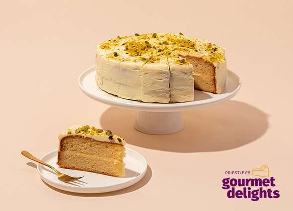 PRIESTLEY'S LEMON PISTACHIO CAKE 16 CUT - 2X2.24KG