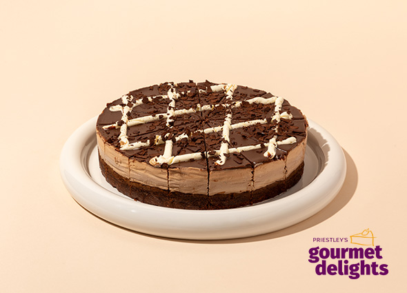 PRIEST. CHUNKY CHOC CHEESECAKE 16PC 2X2.18KG