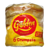 GOLDEN CRUMPET PLAIN ROUND 300G - 6PC X 12PACK