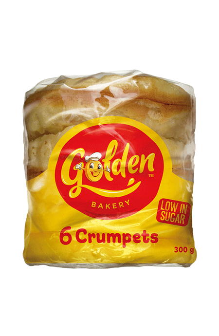GOLDEN CRUMPET PLAIN ROUND 300G - 6PC X 12PACK