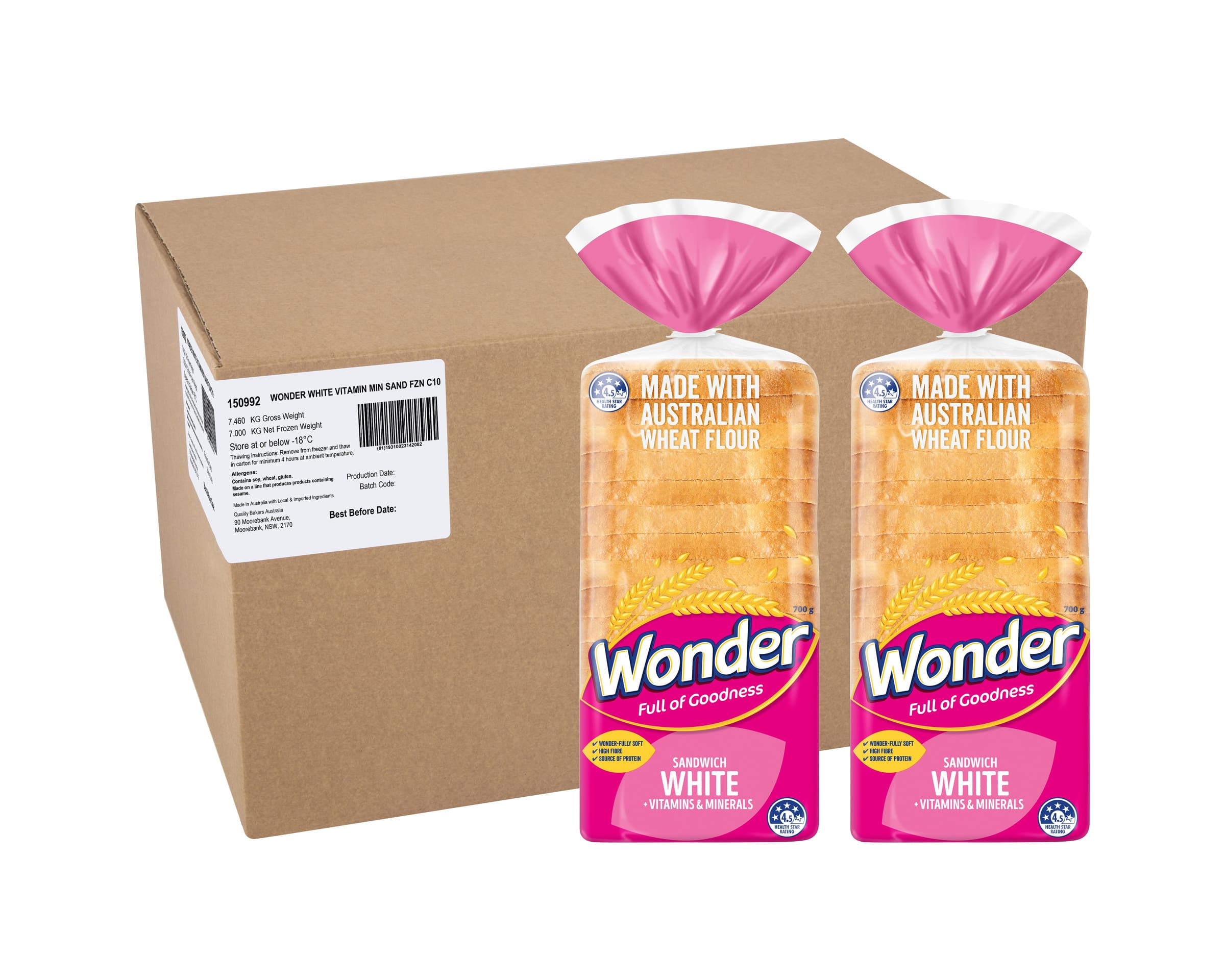 WONDER WHITE VIT MIN SANDWICH 12X700G