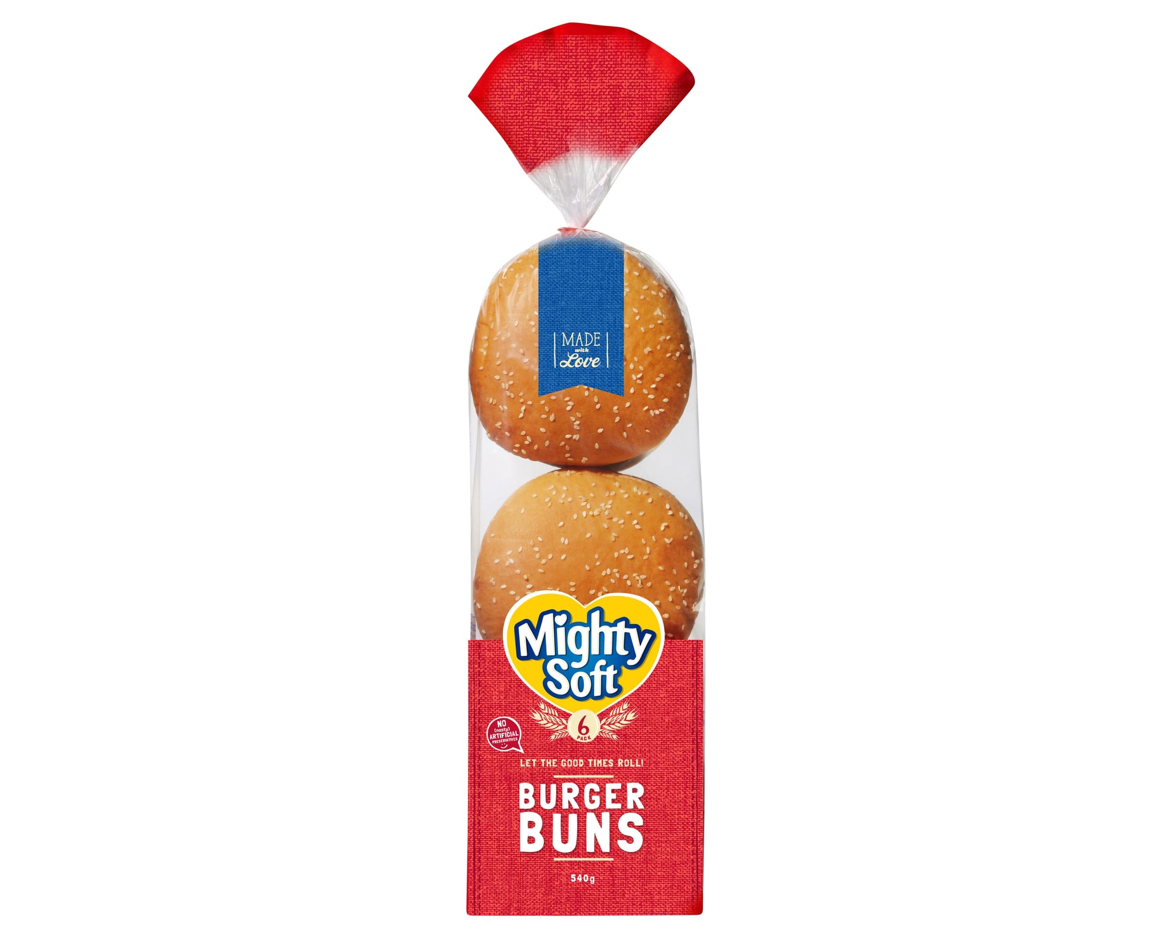 MIGHTY SOFT RETAIL HAMBURGER 90G 8X6PACK